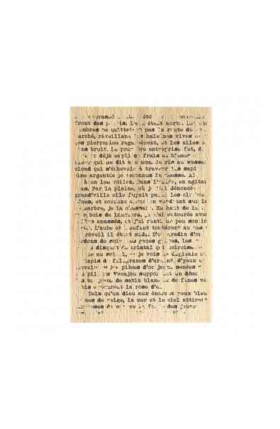 Timbro in legno -  TEXTE GRUNGE