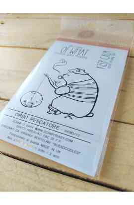 TIMBRO - ORSO PESCATORE