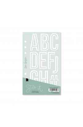 Stitch It - Template per cuciture ALFABETO LINEAL