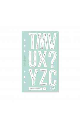 Stitch It - Template per cuciture ALFABETO LINEAL