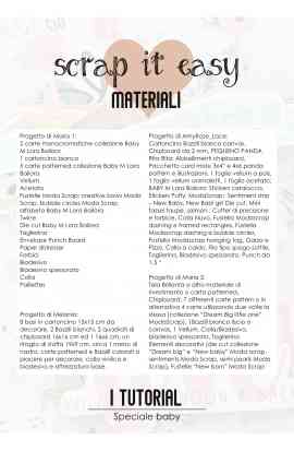 Pacchetto 4 Tutorial Speciale Baby
