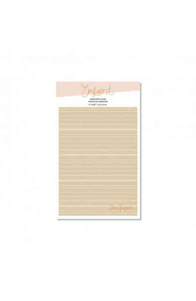 Embossing Folder -  COSTURA