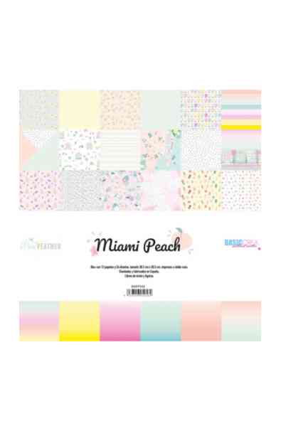 Miami Peach - Pad 12 carte 12x12" Bifacciali