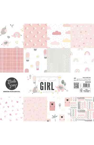 Hello Sweet Girl - Kit Carte 12x12"