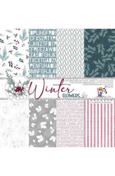 Winter Flowers - Kit Carte 12x12"