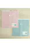 Busta con chiusura in velcro Trasparente 12x12"
