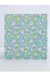 Album ad anelli 9x12" Menta con Fiori