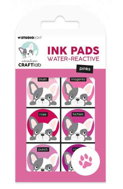 Ink Pads Water Reactive - Pinks