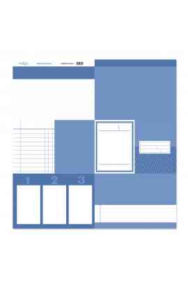 Back to Basic - Tarjeta 12x12" - Azul