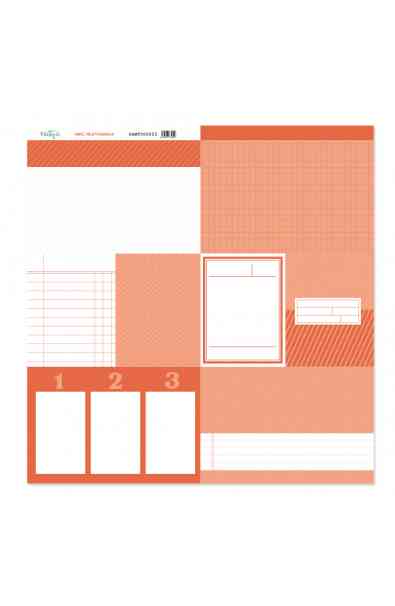 Back to Basic - Tarjeta 12x12" - Naranja