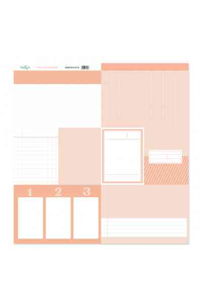 Back to Basic - Tarjeta 12x12" - Rosa Bebe