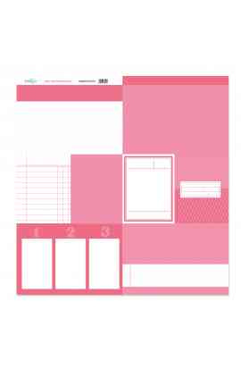 Back to Basic - Tarjeta 12x12" - Rosa Chicle