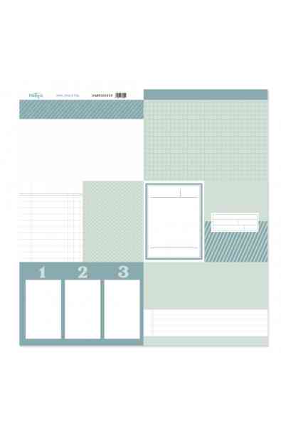 Back to Basic - Tarjeta 12x12" - Teal