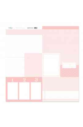 Back to Basic - Tarjeta 12x12" - Rosa Claro