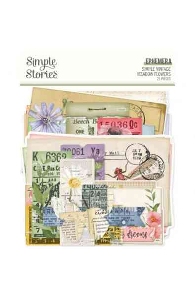 Simple Vintage Meadow Flowers - Ephemera