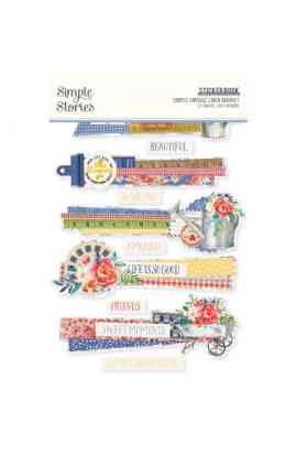 Simple Vintage Linen Market - Sticker Book