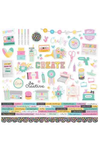 Crafty Things - Stickers 12x12"