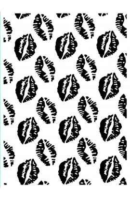 Embossing Folder Kissing Lips