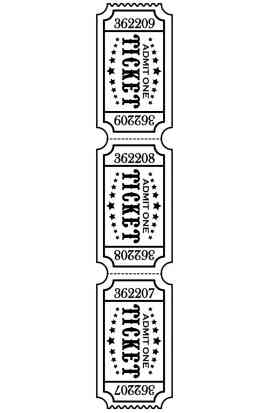 Embossing Folder Ticket