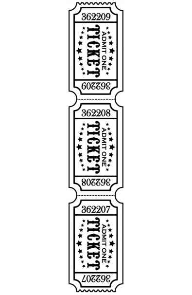 Embossing Folder Ticket