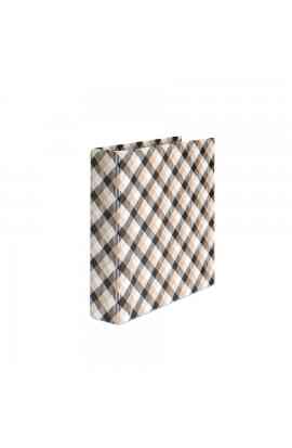 Raccoglitore ad anelli PREZZO PROMO - Plaid Nero e Beige