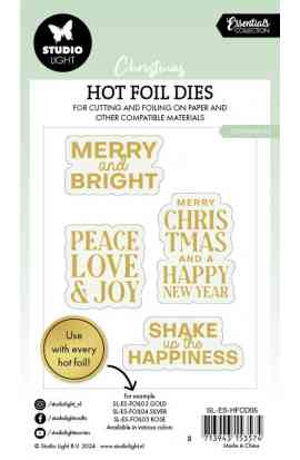 Piatto per Hot Foil Sentiments Christmas (Merry & Bright)