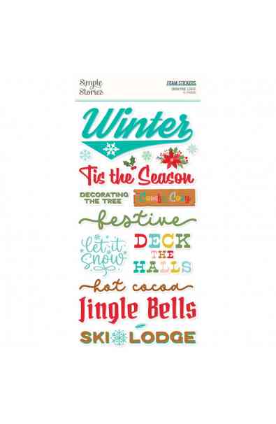 Snow Pine Lodge - Foam Stickers