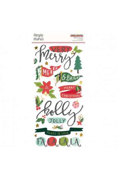 Santa's Village - Foam Stickers