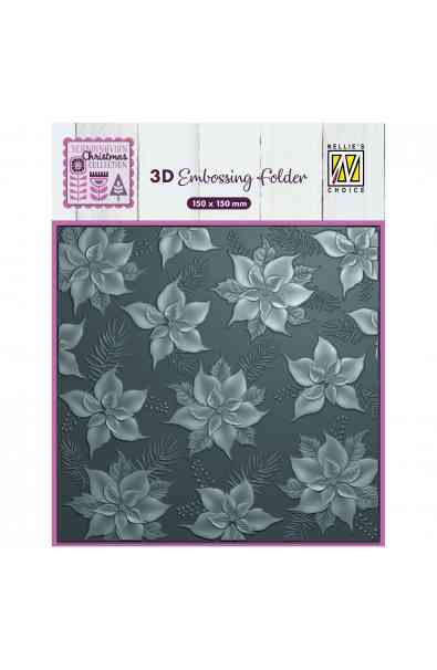 Embossing Folder Poinsettia