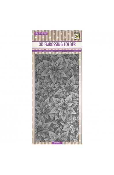 Embossing Folder SlimLine Poinsettia