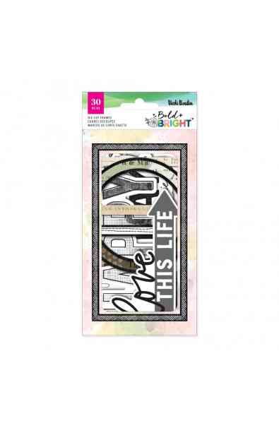 Bold & Bright - Die Cut Chipboard