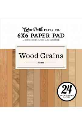 Warm Wood Grains - Pad 6x6"