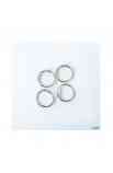 Set 4 anelli 1" Argento