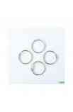 Set 4 anelli de 1,25" Argento