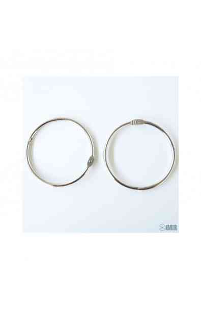 Set 2 anelli de 2,5" Argento