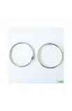Set 2 anelli de 2,5" Argento
