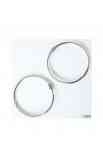 Set 2 anelli de 3" Argento