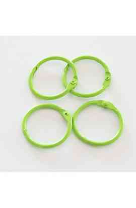 Set 4 anelli 1" Verde Lime