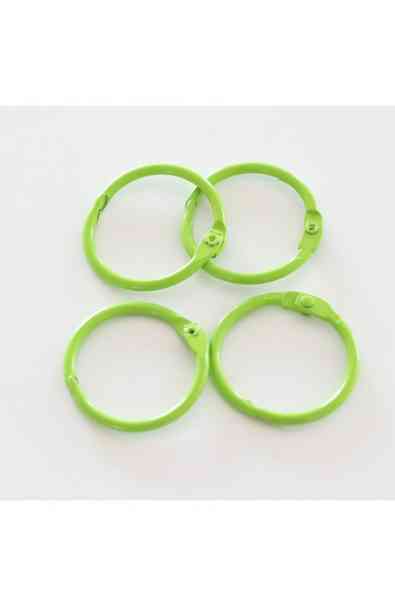 Set 4 anelli 1" Verde Lime