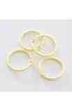 Set 4 anelli 1,5" Giallo Pastello