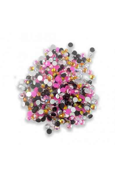 Set de perline e strass multicolore