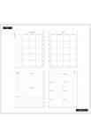 2025 Forest Flowers Planner Big Dashboard Layout - 12 Months