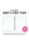 UNDATED - Hello Little One Baby Planner Classic Baby's First Year Layout - 12 Months