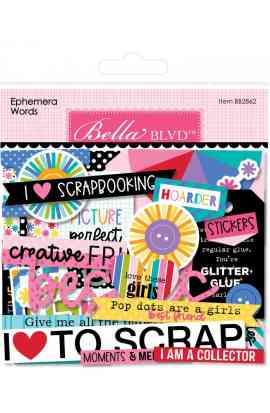 Let's Scrapbook - Ephemera Words