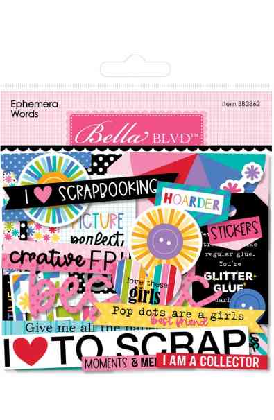 Let's Scrapbook - Ephemera Words