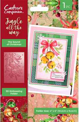 Embossing Folder 3D Jingle The Sound of Christmas