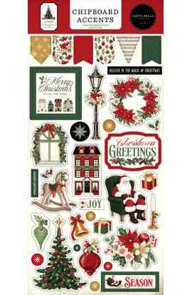 A Vintage Christmas - Chipboard Accents