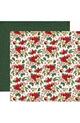 A Vintage Christmas - Carta 12x12" Holiday Floral