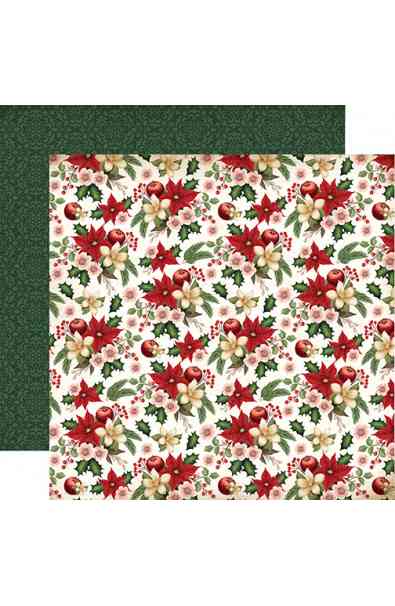 A Vintage Christmas - Carta 12x12" Holiday Floral