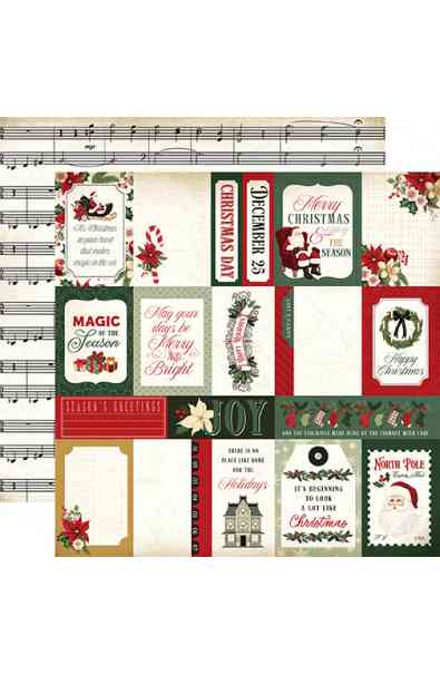 A Vintage Christmas - Carta 12x12" Multi Journaling Cards 